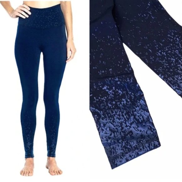 z by zobha Pants - Zobha Shine Leggings High Waisted Navy Ombré S
